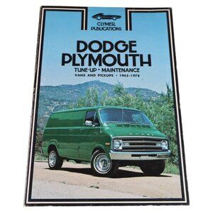 Dodge Plymouth Tune-Up & Maintenance Manual 1965-1978 Clymer Publication
